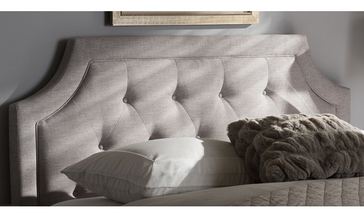 Hermione upholstered panel deals headboard